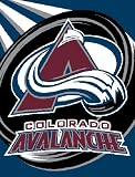 Colorado Avalanche Royal Plusch Raschel Throw Blanket - NHL Hockey Fan Shop Sports Team Merchandise