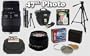Sigma 18-50mm f/3.5-5.6 DC HSM & 70-300mm f/4-5.6 DL-M Motorized DG Lens Kit + Professional Accessory Kit for Nikon D700, D300, D200, D100, D90, D80, D70, D60, D50, D40, D2HS, D2XS, & D3 Digital SLR Camera's