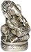 Handcrafted Decor Sitting Ganesha Metal Statue Playing Dholak 2.5 x 2.5 x 4 inches