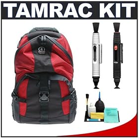 Tamrac 5549 Adventure 9 Photo Backpack (Red/Black) + Accessory Kit for Canon Rebel XSi, XS, T1i, XTi, 40D, 50D, Nikon D40, D60, D5000, D90, D300, D700, Olympus Evolt E-30, E-450, E-520, E-620, and Sony Alpha A200, A300, A350, A700 Digital SLR Cameras