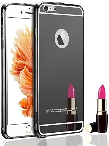 Aroko Luxury Aluminum Ultra-thin Mirror Metal Case Cover for iPhone 6 Plus 5.5inch-Grey