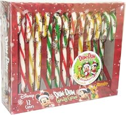 Mickey Dum Dum Flavored Candy Canes 12ct.