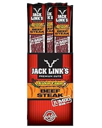 Jack Link's Beef Steak, Kickin' Cajun, 2-Ounce Packages (Pack of 12)