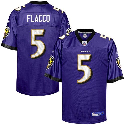Reebok Baltimore Ravens Joe Flacco Replica Jersey Medium