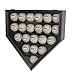 DisplayGifts Baseball Display Case Baseball Holders for Balls Display with 21 Slots Wall Display Box 96% Clear Antifade UV Protection with Gold Locks for Homerun and Collector Autograph Balls