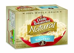Orville Redenbacher's Gourmet Microwavable Popcorn, Natural Simply Salted, 3-Count Boxes (Pack of 12)