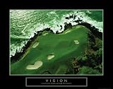 Vision Golf Course Motivational Poster Inspirational Art Print