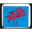 Mouse Pad with foliage, maple, plant, leaves, autumn, fall, Canada, red, "North America"