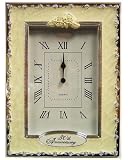 Kitchen & Housewares : Happy 30th Pearl Wedding Anniversary Quartz Clock Gift