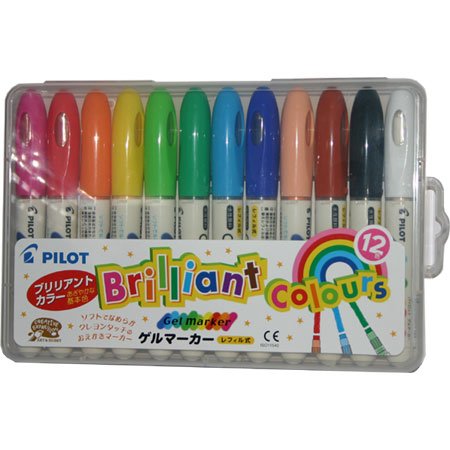 Cover image : ゲルマーカー 12色セット(ブリリアントカラー) プラケース入