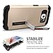 Spigen Slim Armor Galaxy S6 Case with Air Cushion Technology and Kickstand for Galaxy S6 2015 - Champagne Gold