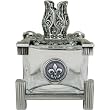 Scentier Silver Art Nouveau Fleur de Lis Catalytic Lamp with Pewter accents