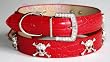 Dog Collar and Leash Set - 16-inch Swarovski Crystal Skull Dog Collars & leash set (red) Dog Collar and Leash Set - 16-inch Swarovski Crystal Skull Dog Collars & leash set (red)