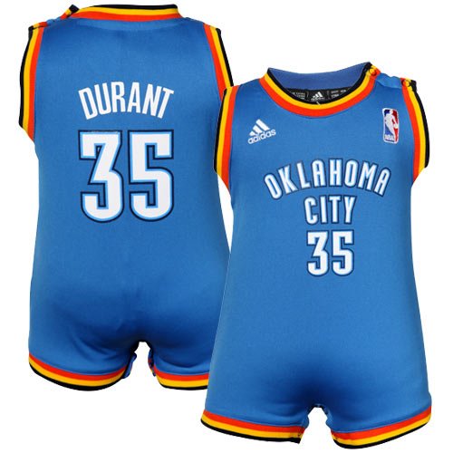 Adidas Oklahoma City Thunder Kevin Durant Infant Revolution 30 Replica Road Jersey Infant 24 Months