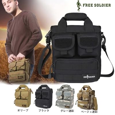 【FREE SOLDIER】2WAYバッグ アメリカ軍戦車部隊撥水防水バック★ 斜め掛け ショルダーバッグ 手提げバッグ djb185