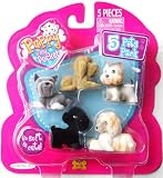 Puppy in my Pocket 5 Pets Pack (Briard, West Highland Terrier, Schnauzer, Flat Coated Retriever, Afghan)IMAGE