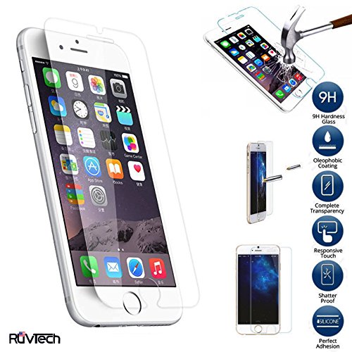 Screen protector, iPhone 6 plus (5.5 inch ONLY) RuvTech(TM) HD Clear Tempered Glass, Screen Protector, RuvTech Apple iPhone 6 Plus Premium HD Clear Ballistic Glass Screen Protector - Protect Your Screen from Scratches and Drops - Maximize Your Resale