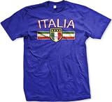 Italia Crest International Soccer T-shirt, Italy Soccer Mens T-shirt