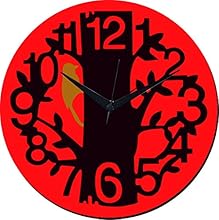 Mesleep Tree Wall Clock With Glass Top