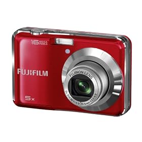 Fujifilm FinePix AX350 Digital Camera - Red (16MP, 5x Optical Zoom) 2.7 inch LCD