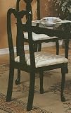 Review visiondecor Furniture  / Set of 2 Black Queen Anne Style Wood Dining Chairs