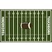 Football Field Area Rug, 4'11