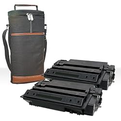 Compatible HP High Yield Toner Cartridge CE255X 2-Pack With Free Wine Travel Carrier