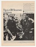 1967 Dan Rather in Vietnam CBS Radio Network Photo Print Ad