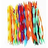 Caryko Fuzzy Bump Chenille Stems Pipe Cleaners, Pack of 100 (Mix)
