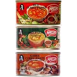 6 Can 4oz. Each of Thai Green Red Yellow Curry Pastes Set by 