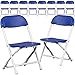 Flash Furniture 10 Pk. Kids Blue Plastic Folding Chair