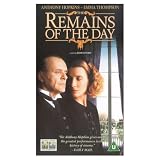 The Remains of the Day [VHS]