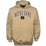 NCAA adidas Notre Dame Fighting Irish Youth Gold Classic Arch Hoody Sweatshirt