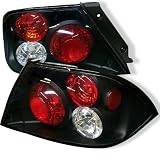 02-03 Mitsubishi Lancer Euro Taillights - JDM Black 