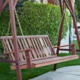 Diamond Back Wood Porch Swing