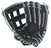 13" glove with soft-lite palm and back leather web, traditional open back, double cross bar web.