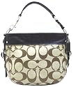 Authentic Coach Signature Zoe Shoulder Bag 12657 Khaki Mahogany