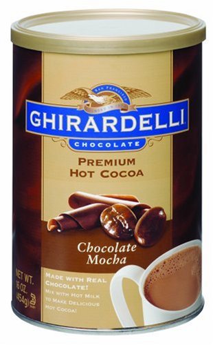 Ghirardelli Chocolate Premium Hot Cocoa Mix, Chocolate Mocha, 16-Ounce Tins (Pack of 4)