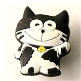 Urban Boundaries Novelty Shoe Decorations/Charms for Clogs, Crocs, Bracelets, & More (Sold Individually or in Packs) - Happy Cat ($.99)