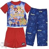  : Pokemon Red and Blue Three Piece Pajamas for Boys (Size 4 Only)