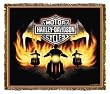 Harley-Davidson&reg; Motorcycles Flame Riders Throw Blanket