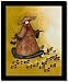 FAUX PAW Leopard Print Scottie Dog Fat Lady Framed Art