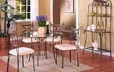 Contemporary Metal & Glass 4 Tier Kitchen Baker's Rack