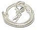Time4-Charms Bead Charm Armband Karabiner 2 Herzen für Beads Länge 18 cm
