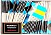 One Box Bahamas Toothpick Flags, 100 Small Mini Bahamian Flag Cupcake Toothpicks or Cocktail Picks