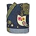 Chala Patch Cross-Body Women Handbag, Canvas Messenger Bag - Owl Denim