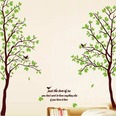 Walplus Removable Vinyl Dancing Butterflies and Tree Branch Wall Sticker Mural Decal Art