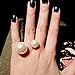 MAKIYO Elegant Celebrity Faux Double Pearl Finger Ring