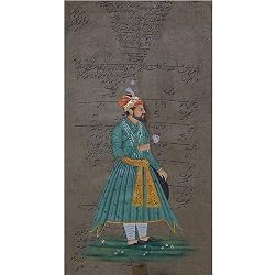 Original Art Miniatures India Folk Paintings Drawings & Water Color on Paper Procession 4.5 x 8.5 inches