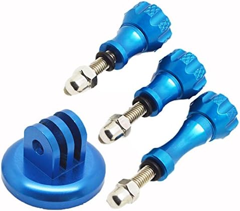 Three Aluminum Thumbs Screws for GoPro Plus Aluminum Tripod Mount with Free Accessory Bag for Hero 1 2 3 3+ 4